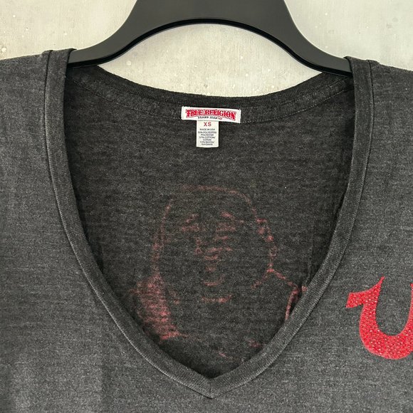 🇺🇸 True Religion Rhinestone Buddha T-Shirt (NWOT) - Picture 7 of 13